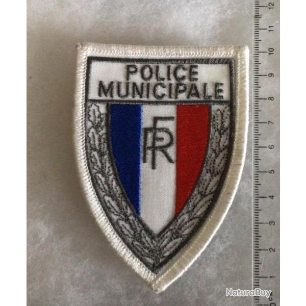 FRANCE - Insigne brod POLICE MUNICIPALE  sur velcro (obsolte + 10 ans)