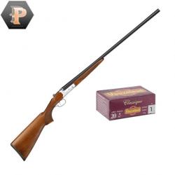 Pack chasseur ! Fusil juxtaposé Yildiz Elégant A5 - cal 20/76 + mun