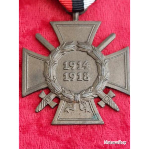 Croix d'honneur du combattant allemand WW1 14/18 ERK