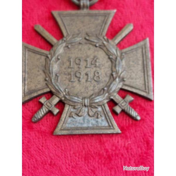 Croix d'honneur du combattant allemand WW1 14/18 BHL 2