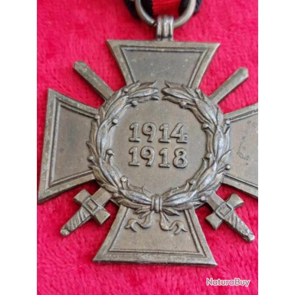 Croix d'honneur du combattant allemand WW1 14/18 H & Co L