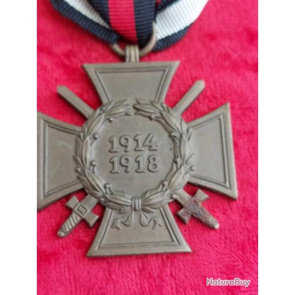 Croix d'honneur du combattant allemand WW1 14/18 N & H