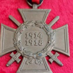 Croix d'honneur du combattant allemand WW1 14/18 N & H 3