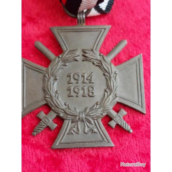 Croix d'honneur du combattant allemand WW1 14/18 O 1