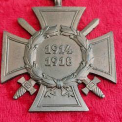 Croix d'honneur du combattant allemand WW1 14/18 PSL