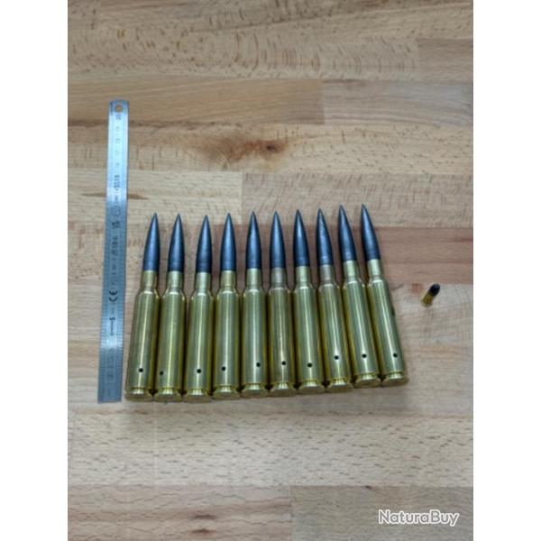 Munition 408 cheytac ogive Moly collection inerte x10 pieces