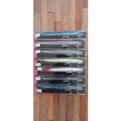 Lot de 7 leurres SANDEEL WALKER 180mm 37g (diverses couleurs)