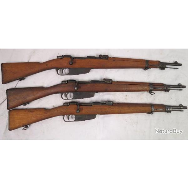 Carabines Carcano modle 1891/28 TS et 1891 TSM troupes speciales calibre 6.5 carcano catgorie D