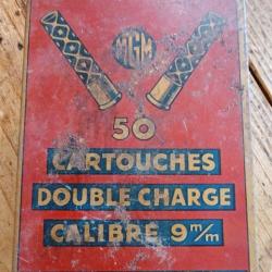 Cartouches double charge 9mm