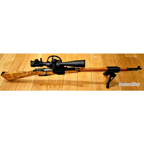 Mosin Nagant Rails picatinny 9 places pour bipied