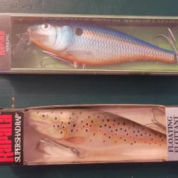 Leurres durs RAPALA SUPER SHADRAP balsa neufs