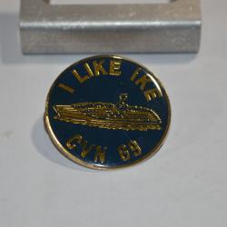 Pins Médaille Souvenir Américain I Like IKE CVN 69 USS Navy (17)