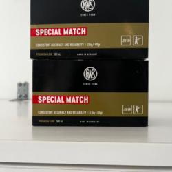 Lot 500 RWS Spécial Match 22lr