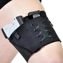 Holster jarretelle pour femme - Noir