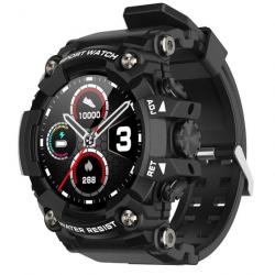 Montre Intelligente Etanche Homme Moniteur de Fréquence Cardiaque Pression Artérielle Météo Noir