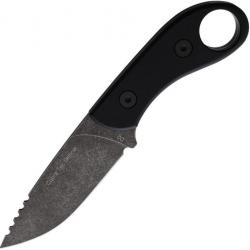 Couteau Cobratec Knives Skinner Black Manche G10 Lame Acier D2 Etui Kydex CBTSD2DNS