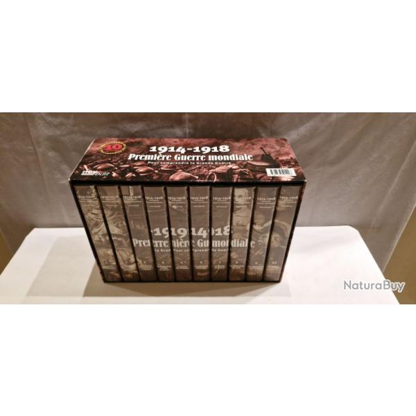 Coffret de 10 cassettes vido VHS "Premire guerre mondiale 1914-1918"