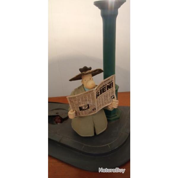 Figurine lampe rsine Jack Palmer Dargaud 1988 Dmon & Merveilles