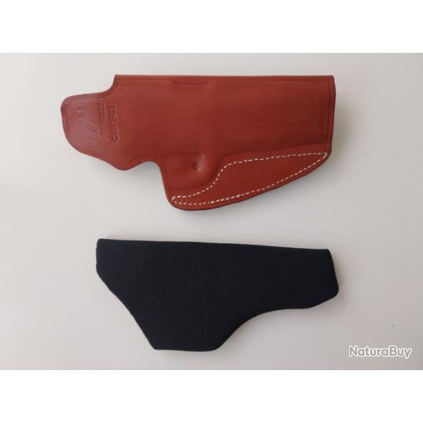 DESTOCKAGE Etui Holster pour Pistolet Cuir Vritable Marron COLT 1911 Droitier Livraison Offerte