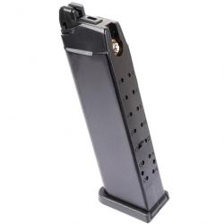 Chargeur airsoft Glock 17 / G17 / G18C / R17 / R18 / KP-17 / KP-18 - Gaz - WE magazine GBB