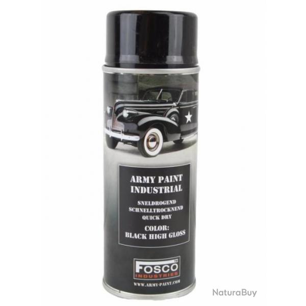 Bombe Peinture Militaire 400mL BLACK HIGHT GLOSS