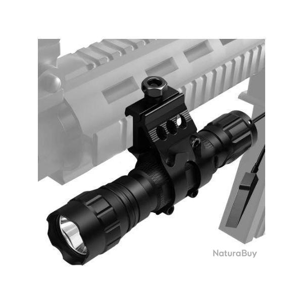 Lampe de poche tactique pour armes  feu - 1200 LUMEN