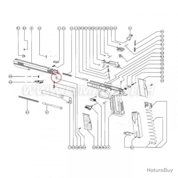 Tanfoglio Firing Pin Stop Plate