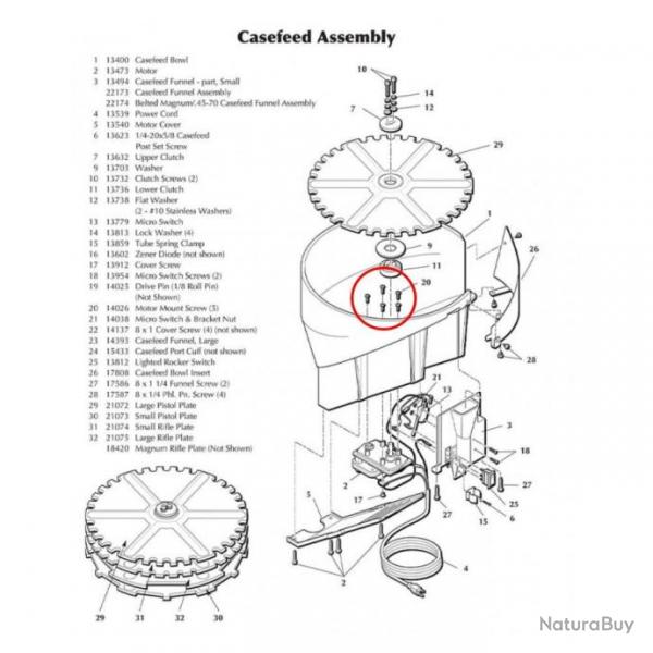 Dillon 14026 Motor Mount Screw for Dillon XL750