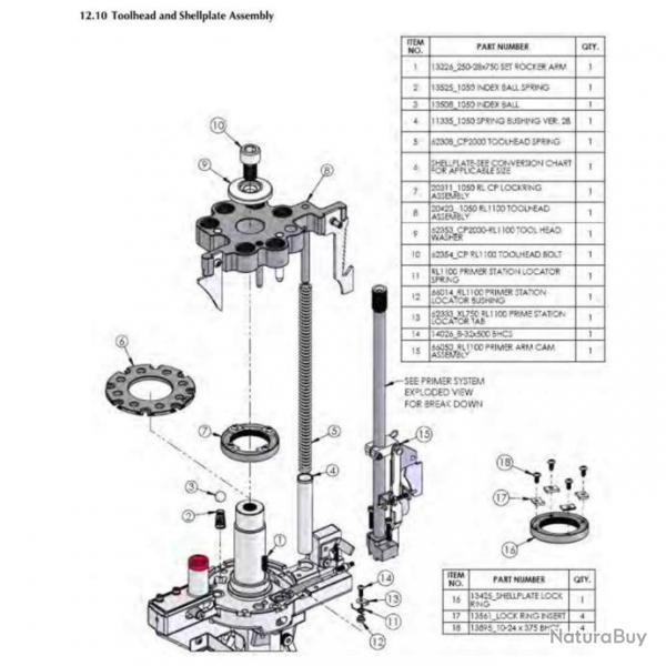 Dillon 66011 RL1100 Primer Station Locator Spring