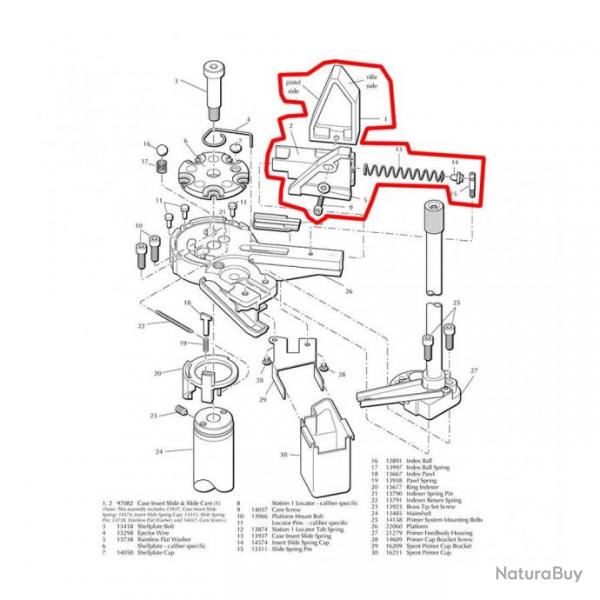 Dillon 97082 Slide & Cam Complete for Dillon XL650/XL750