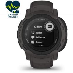 Garmin Instinct 2 noire compatible avec les centrales ALPHA