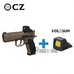 Pistolet CZ Shadow 2 Compact Cal 9X19 + Point Rouge HOLOSUN