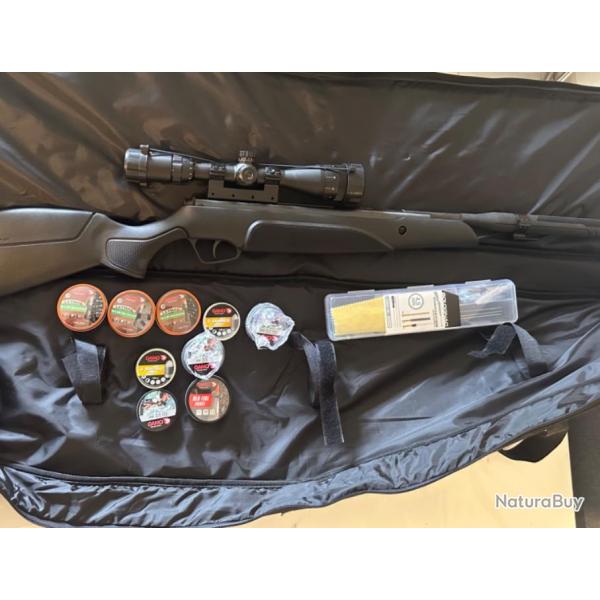 Carabine  air comprim stoeger A30 S2  Cal.4.5+ accessoires+plombs, 19.9j