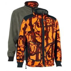 Blouson polaire réversible Verney Carron ProHunt Evo - Marron / Camo Blaze / 2XL