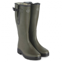 Bottes Le Chameau Vierzon doublées jersey Vert foncé