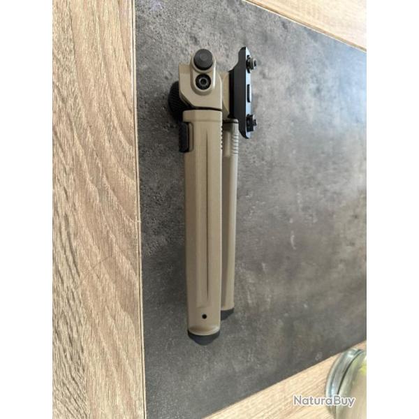 Bipied MAGPUL FDE 7 positions couleur Tan fixation M-LOK 6,8-10,3"