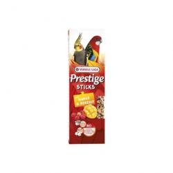 STICKS PRESTIGE GRANDES PERRUCHES ET PERROQUETS MANGUE-EGLANTINE X2   140GR