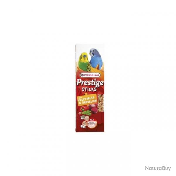 STICKS PRESTIGE PETITES PERRUCHES AVEC LEGUMES ET PISSENLIT X2     60GR