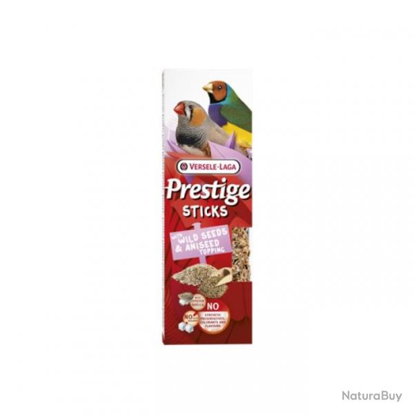 STICKS PRESTIGE PETITS OISEAUX CHANTEURS AVEC GRAINES SAUVAGES/ANIS X2   60GR