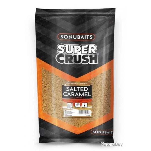 AMORCE SONUBAITS SUPERCRUSH GROUNDBAIT SALTED CARAMEL 2KG