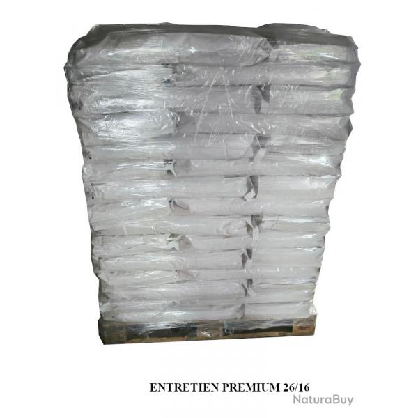 Croquettes chien adulte/ ENTRETIEN PREMIUM 26/16 gros volume 2 palettes-90 sacs (35,68 ttc le paque