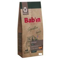 1 paquet de 2 kg de croquettes pour chien MINI SENIOR Bab'in