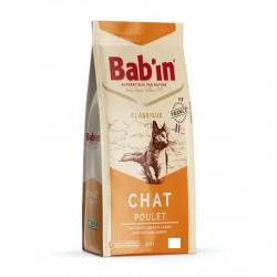 1 paquet de 3 kg de croquettes pour chat adulte/ BAB'IN au poulet