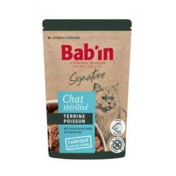 Terrine pour chat au poisson 10x80g