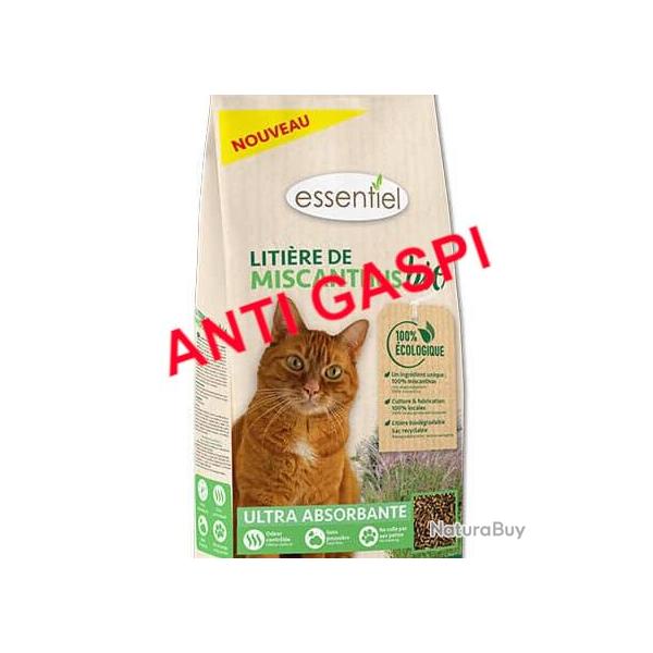 Lot litire pour chat, 3x5kg( anti-gaspi)