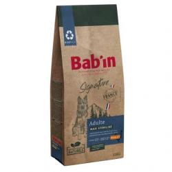 1 paquet de 12 kg de croquettes pour chien stérilisé de grande taille, BAB'IN