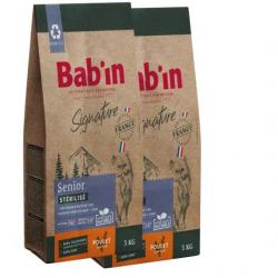 LOT DE 2 PAQUETS de 3 kg de croquettes/ BAB'IN CHAT SENIOR