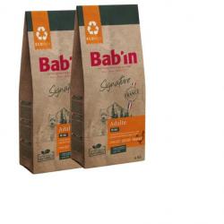 LOT DE 2 PAQUETS de croquettes de 6 kg chien de petite race/ BAB'IN Mini Adulte