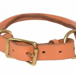 Collier cuir rond pour chien LONDON. 50/60 cm