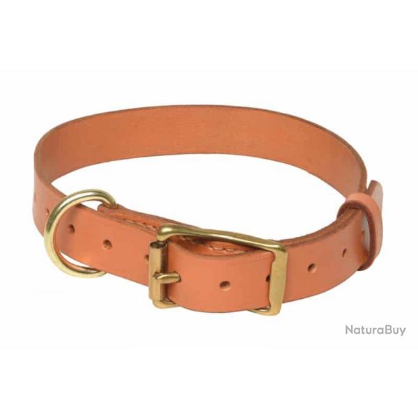 Collier cuir simple pour chien couleur London. 60/80 cm